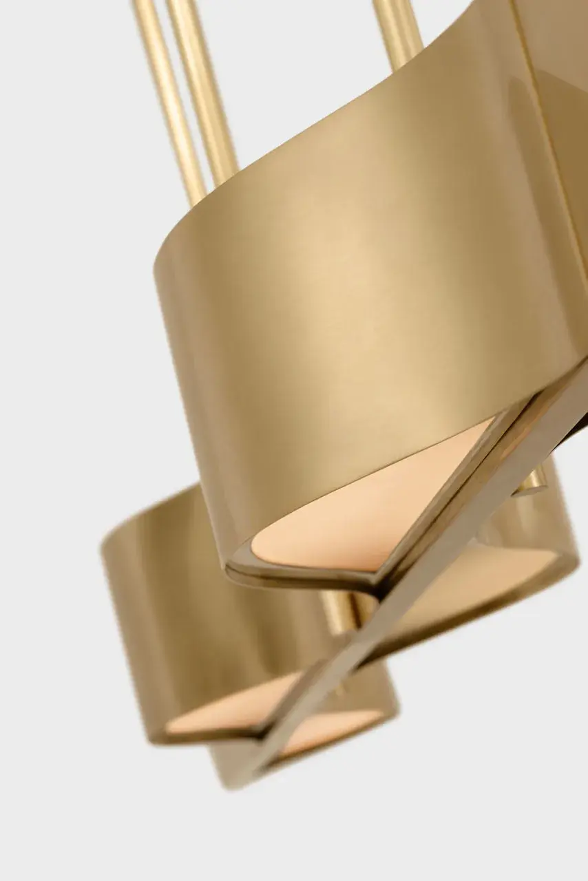 Avant 60" Linear Pendant in Antique-Burnished Brass with Frosted Glass - Image 3
