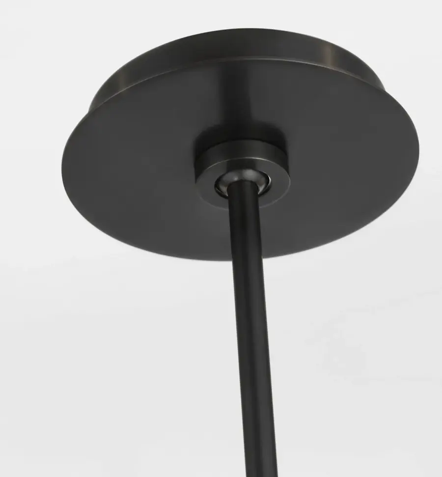Melange 72" Multi-Positional Chandelier in Bronze with Alabaster - Image 6