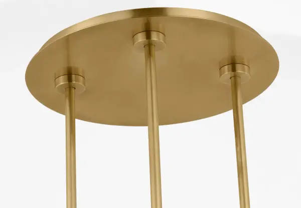 Melange 54" Multi-Positional Chandelier in Antique-Burnished Brass with Alabaster - Image 10