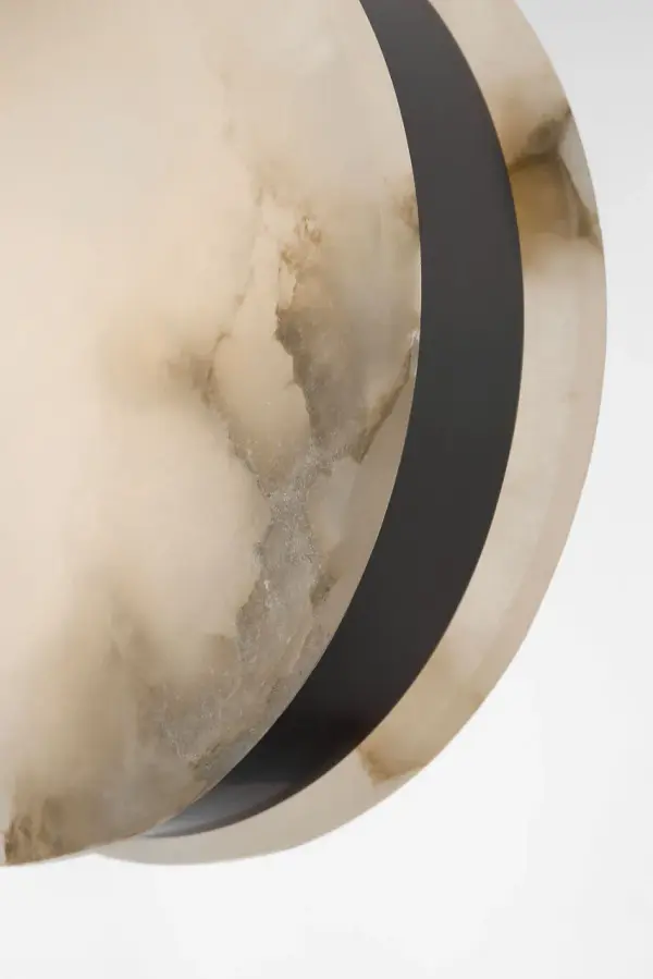 Melange 7" Pendant in Bronze with Alabaster - Image 4