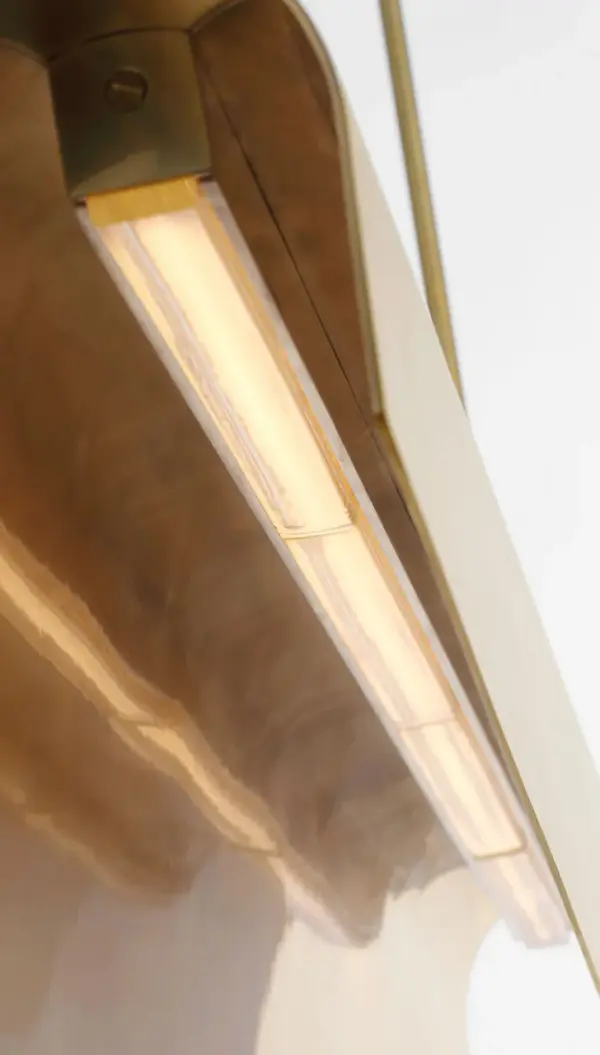 Sophisticated 48" Linear Pendant with Warm Brass Finish - Image 12