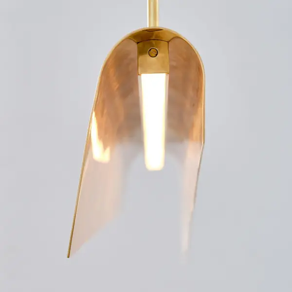 Sophisticated 48" Linear Pendant with Warm Brass Finish - Image 5