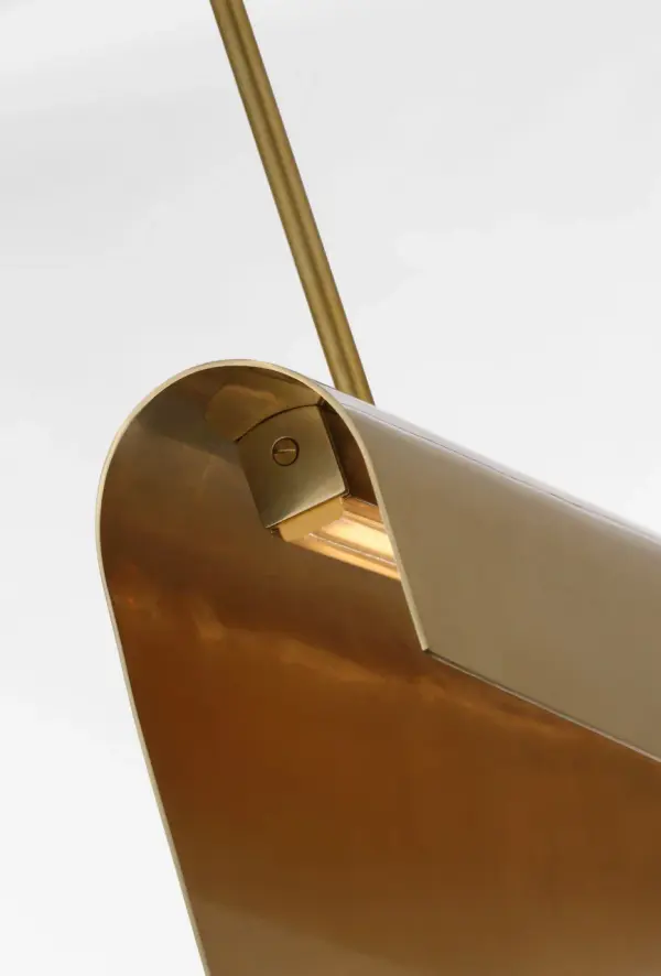 Sophisticated 48" Linear Pendant with Warm Brass Finish - Image 10