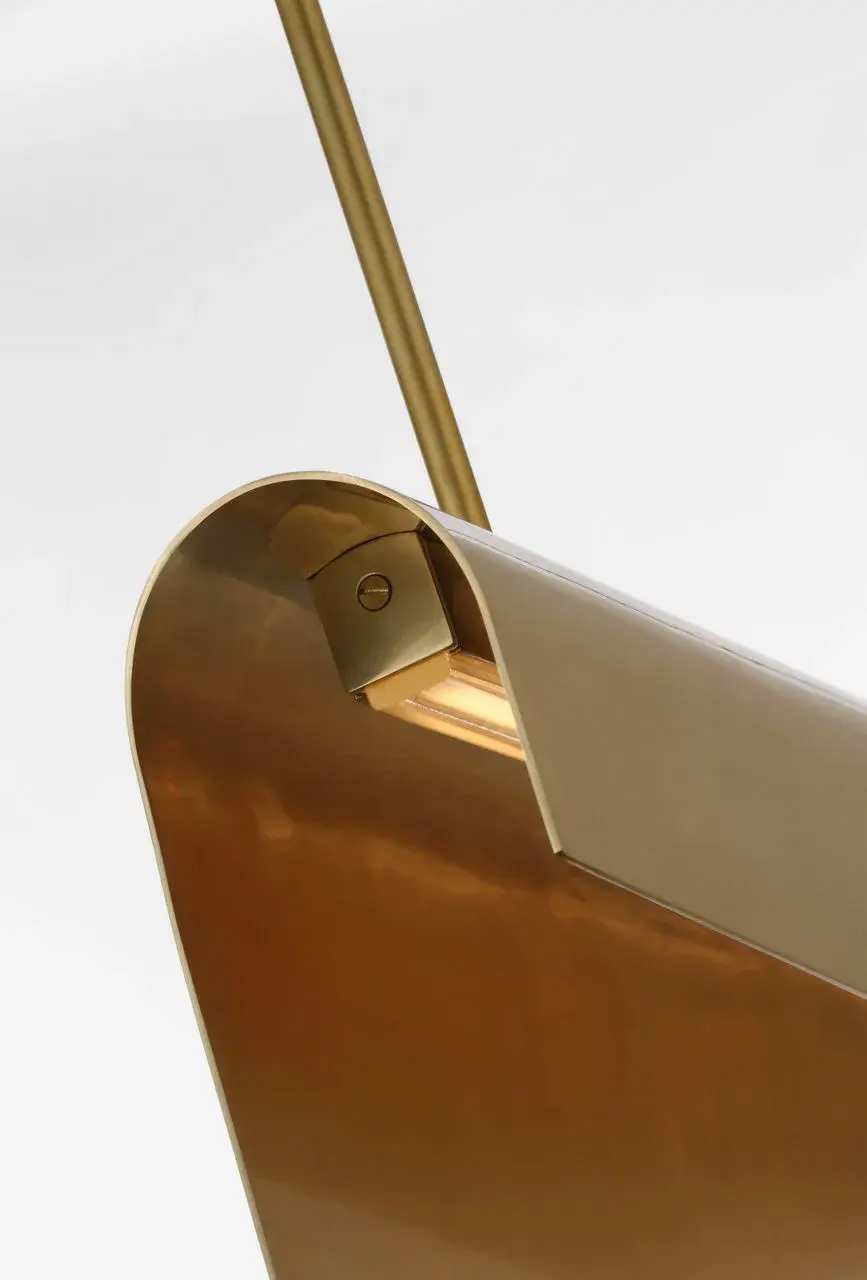 Sophisticated 48" Linear Pendant with Warm Brass Finish - Image 10