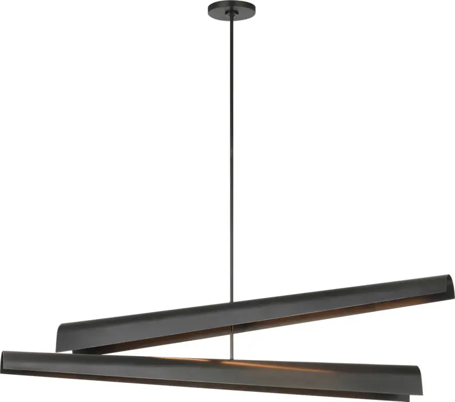Piel 52" Multi-Positional Chandelier in Bronze - Image 2