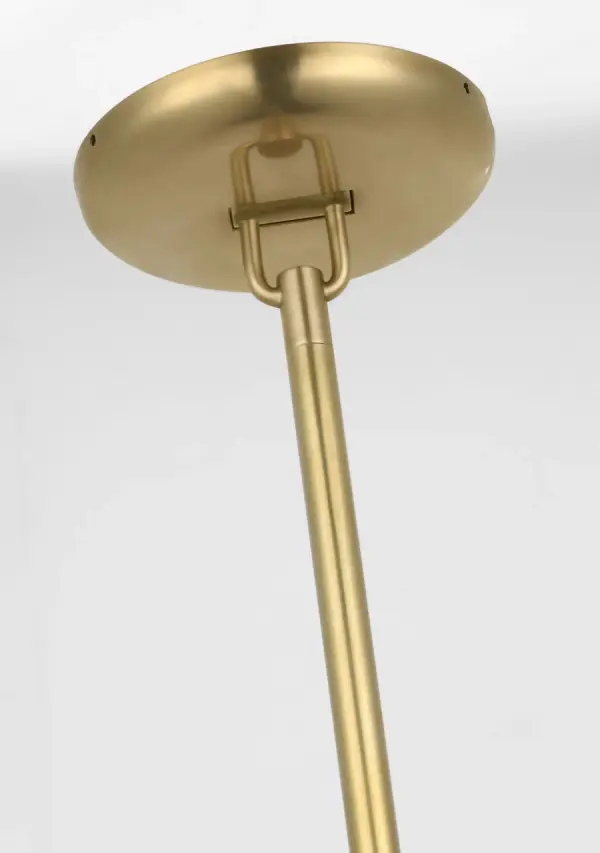 Formosa 11" Single Pendant in Antique-Burnished Brass with Alabaster - Image 5