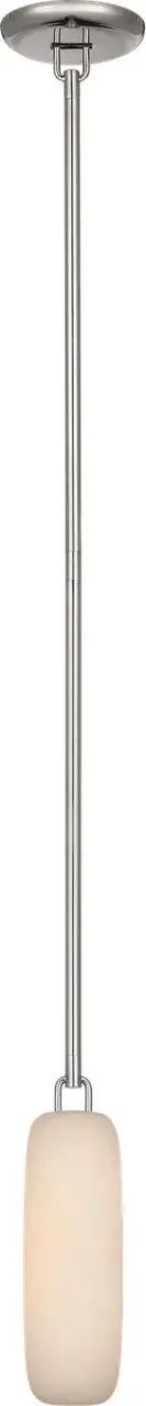 The Formosa pendant combines polished nickel hardware with natural alabaster for a refined, transitional look. At 11 inches, it's perfectly scaled for intimate spaces, kitchen islands, or clustered installations.