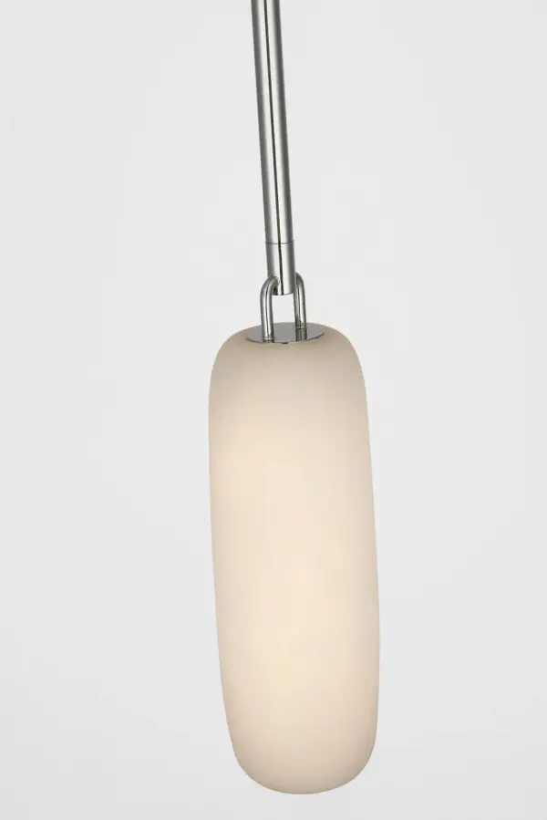 Formosa 11" Single Pendant in Polished Nickel with Alabaster - Image 3