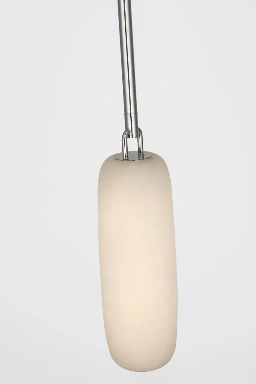Formosa 11" Single Pendant in Polished Nickel with Alabaster - Image 3