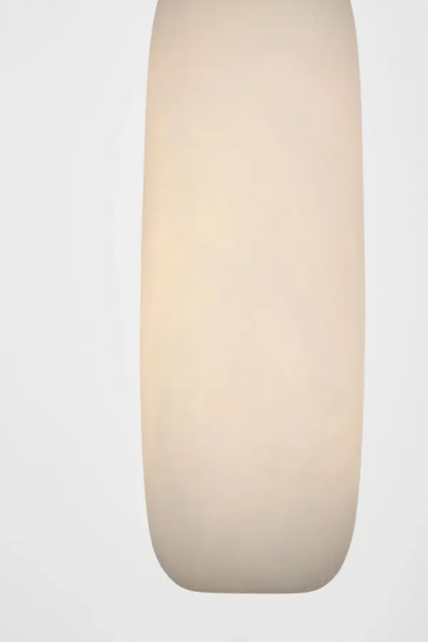 Formosa 11" Single Pendant in Polished Nickel with Alabaster - Image 5