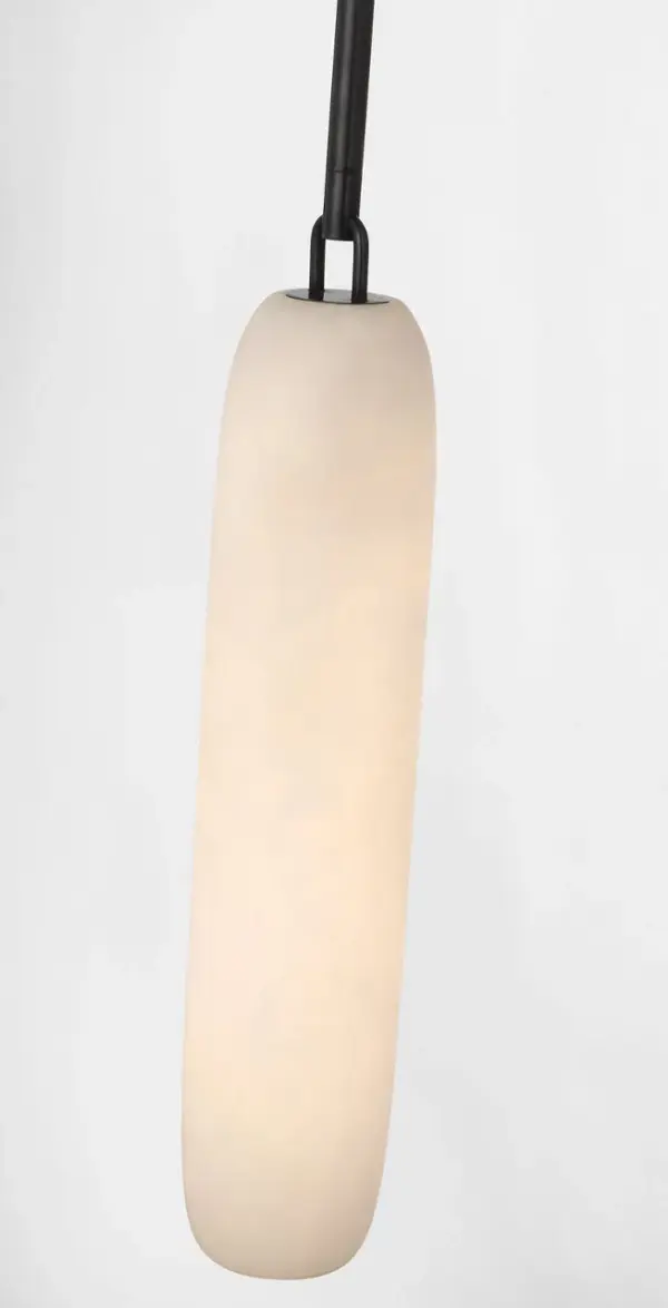 Formosa 17" Single Pendant in Bronze with Alabaster - Image 4