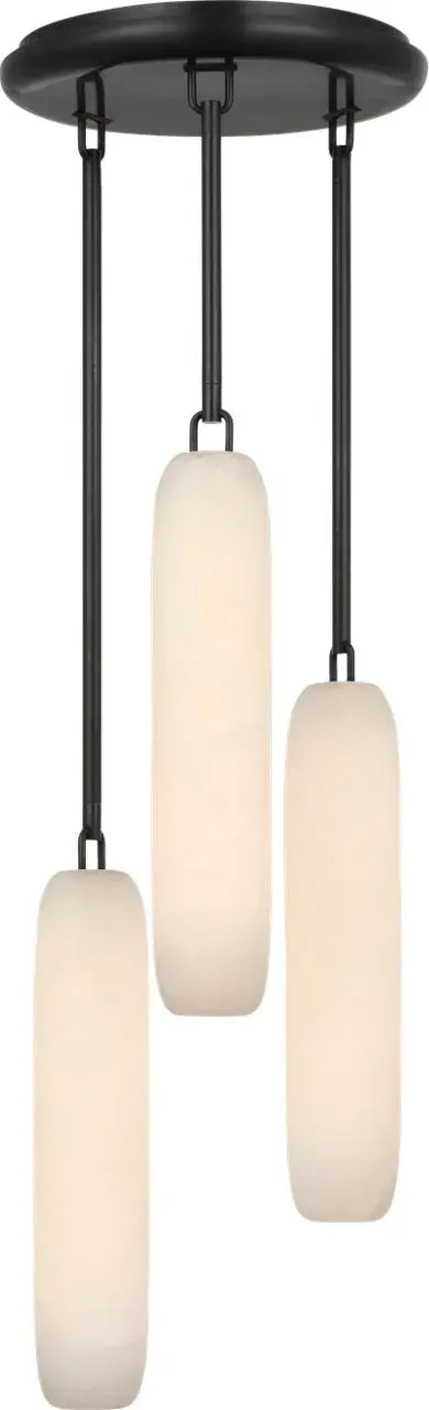 The Formosa pendant combines classic bronze metalwork with natural alabaster shades, creating a sophisticated lighting solution that bridges traditional and contemporary design. Perfect for dining spaces and entryways.