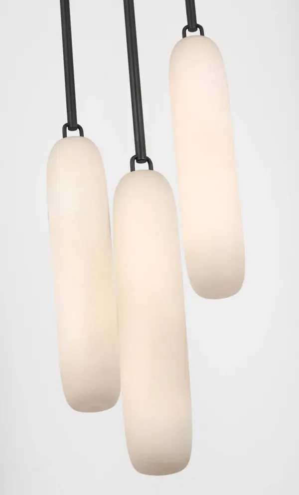 Formosa 3-Light Pendant in Bronze with Alabaster - Image 6