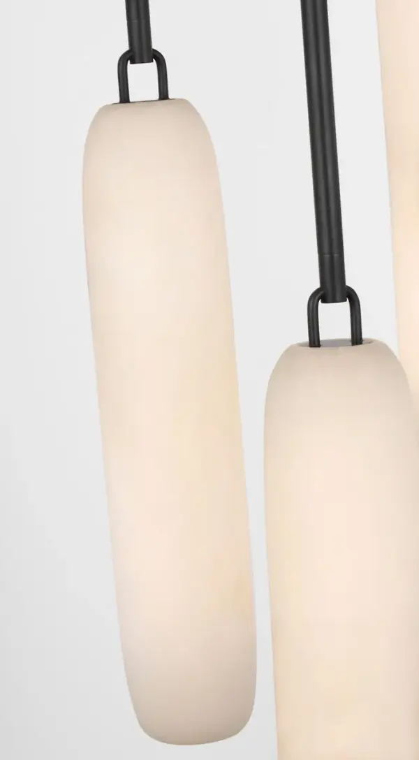 Formosa 3-Light Pendant in Bronze with Alabaster - Image 8