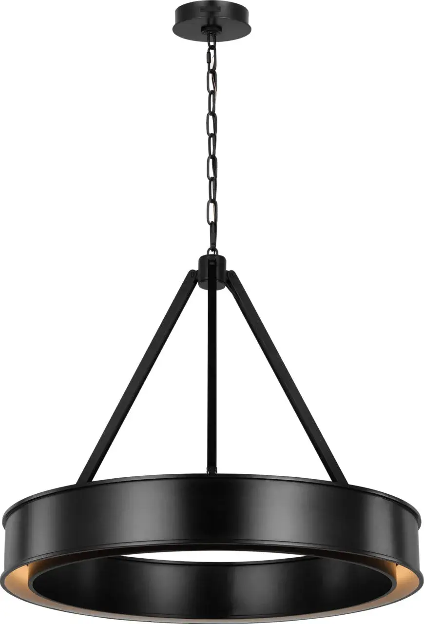Leonard Medium Chandelier in Aged Iron - Image 1