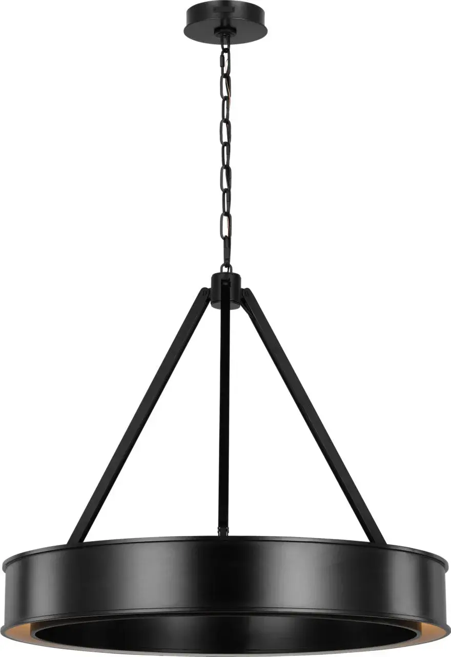 Leonard Medium Chandelier in Aged Iron - Image 3