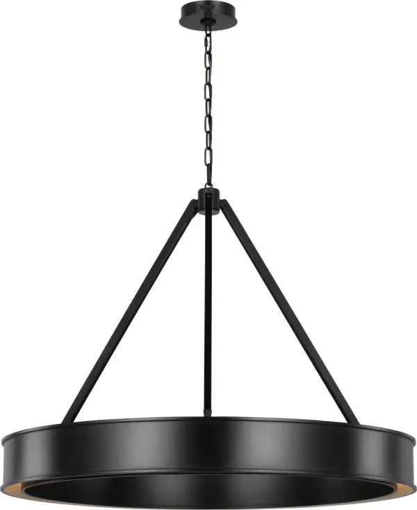 Leonard Large Chandelier in Aged Iron - Image 3