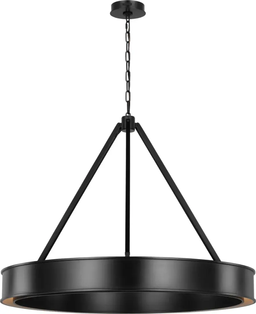 Leonard Large Chandelier in Aged Iron - Image 3