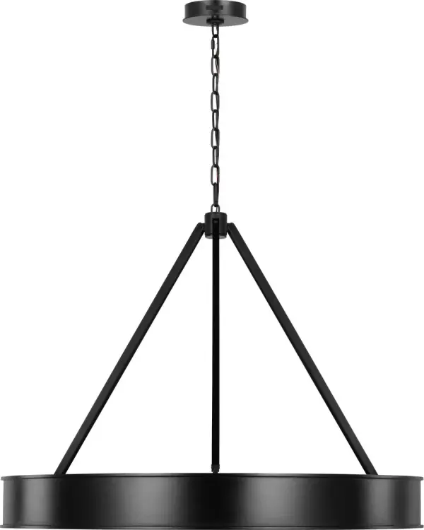 Leonard Large Chandelier in Aged Iron - Image 4