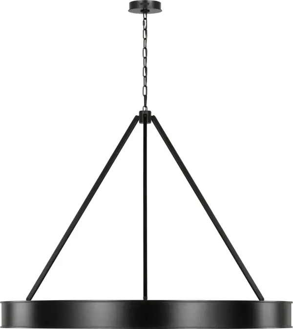 Leonard Extra Large Chandelier in Aged Iron - Image 3
