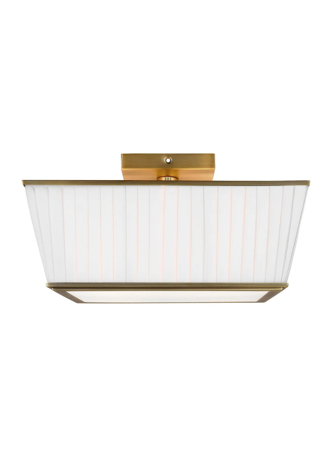 Esther Four Light Flush Mount in Time Worn Brass