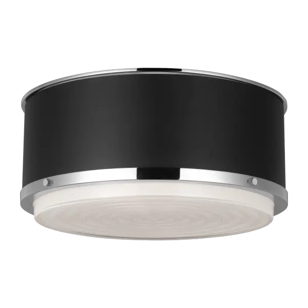 The Marlowe Medium Flush Mount combines transitional elegance with practical functionality. Its polished nickel finish and clean lines make it versatile for various interior styles while providing ample illumination.