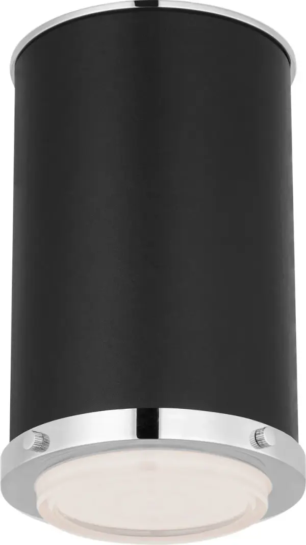 The Marlowe Small Flush Mount combines classic design with contemporary polish. Its compact profile and polished nickel finish make it ideal for spaces with lower ceilings or smaller footprints requiring refined lighting. - alternate view