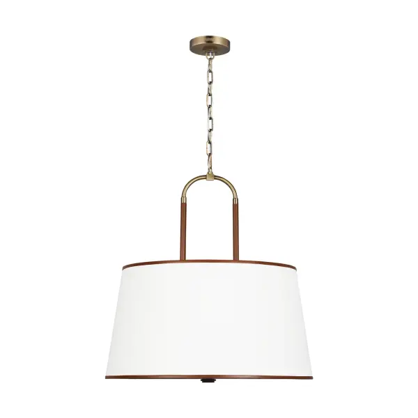 Katie Four Light Pendant in Time Worn Brass