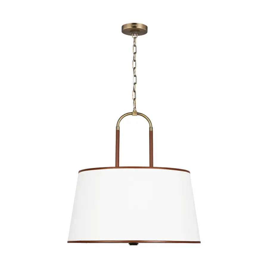 Katie Four Light Pendant in Time Worn Brass