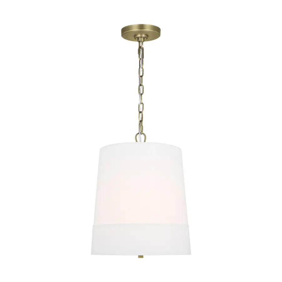 Ivie One Light Pendant in Time Worn Brass