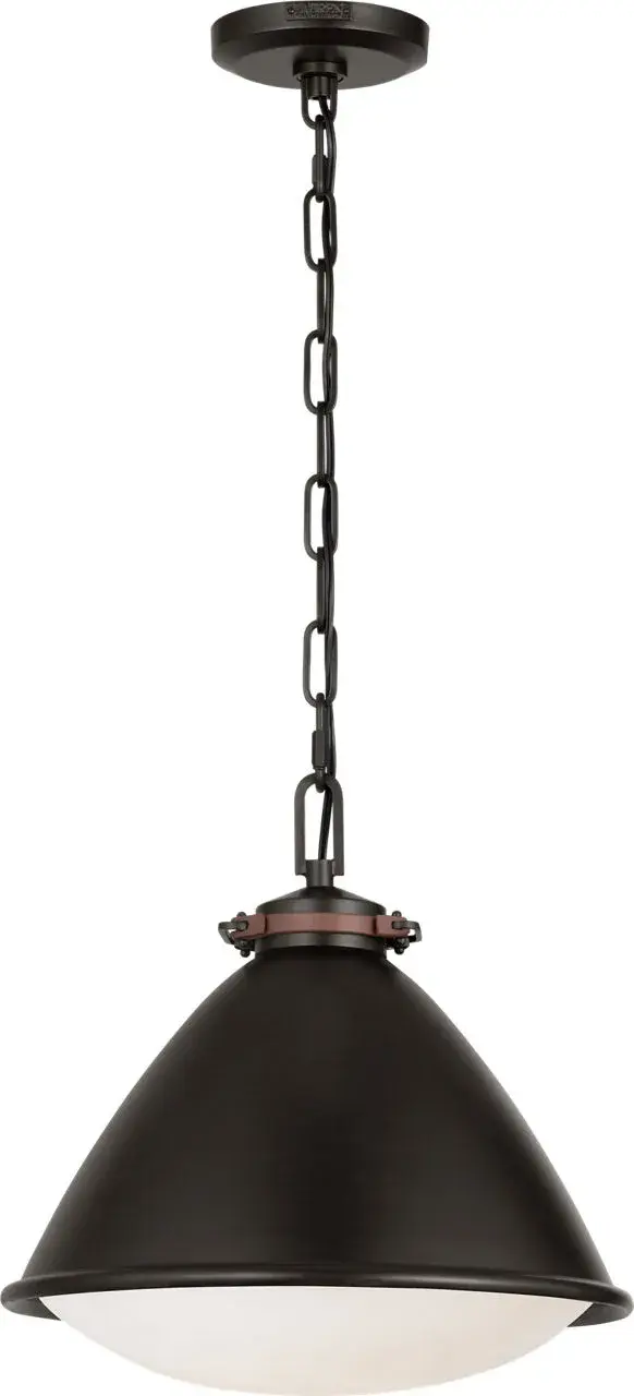 Hayward Medium Pendant in Aged Iron - Image 2