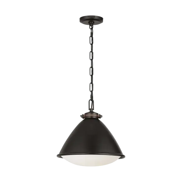 Hayward Medium Pendant in Aged Iron - Image 3