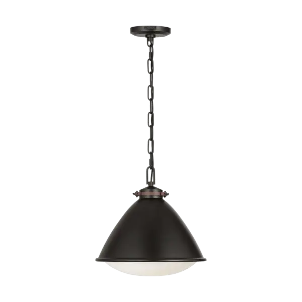 Hayward Medium Pendant in Aged Iron - Image 5