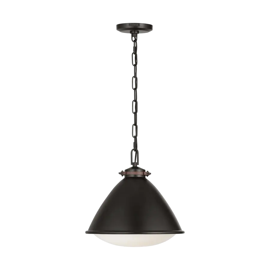 Hayward Medium Pendant in Aged Iron - Image 5