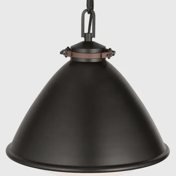 Hayward Medium Pendant in Aged Iron - Image 7