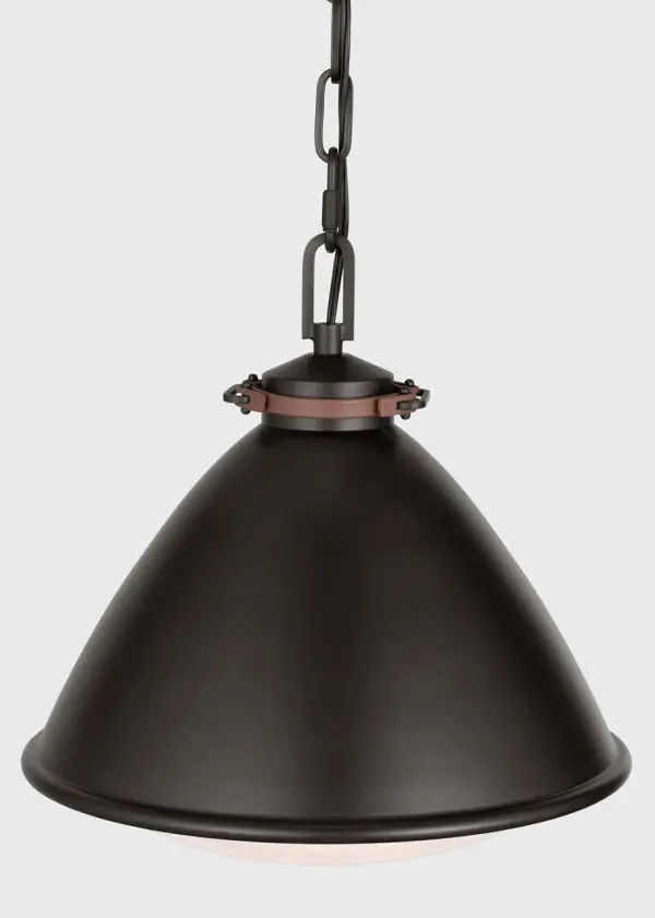 Hayward Medium Pendant in Aged Iron - Image 8