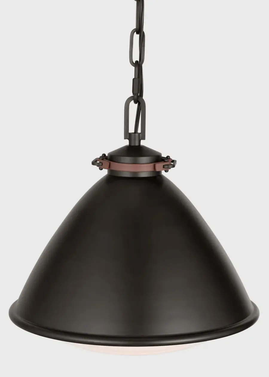 Hayward Medium Pendant in Aged Iron - Image 8