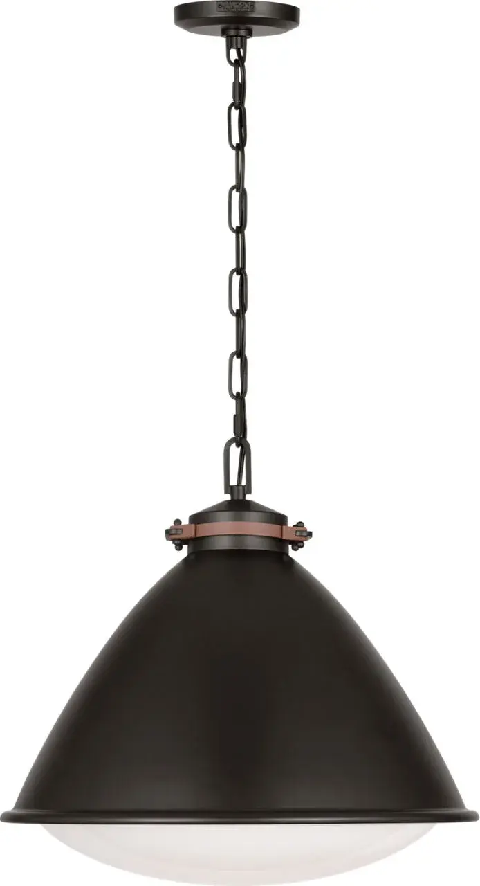 Hayward Large Pendant in Aged Iron - Image 2