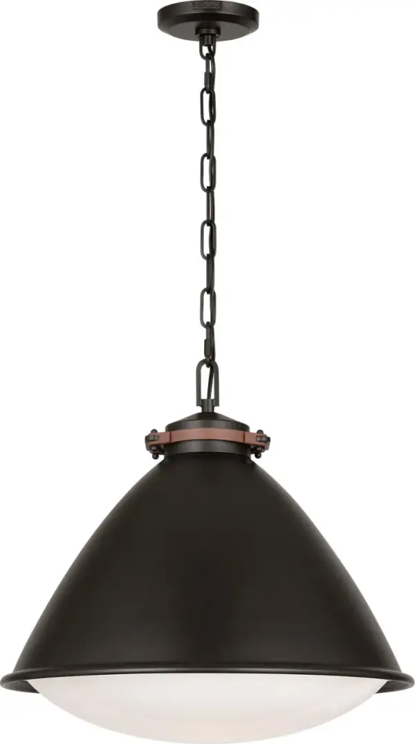 Hayward Large Pendant in Aged Iron - Image 4