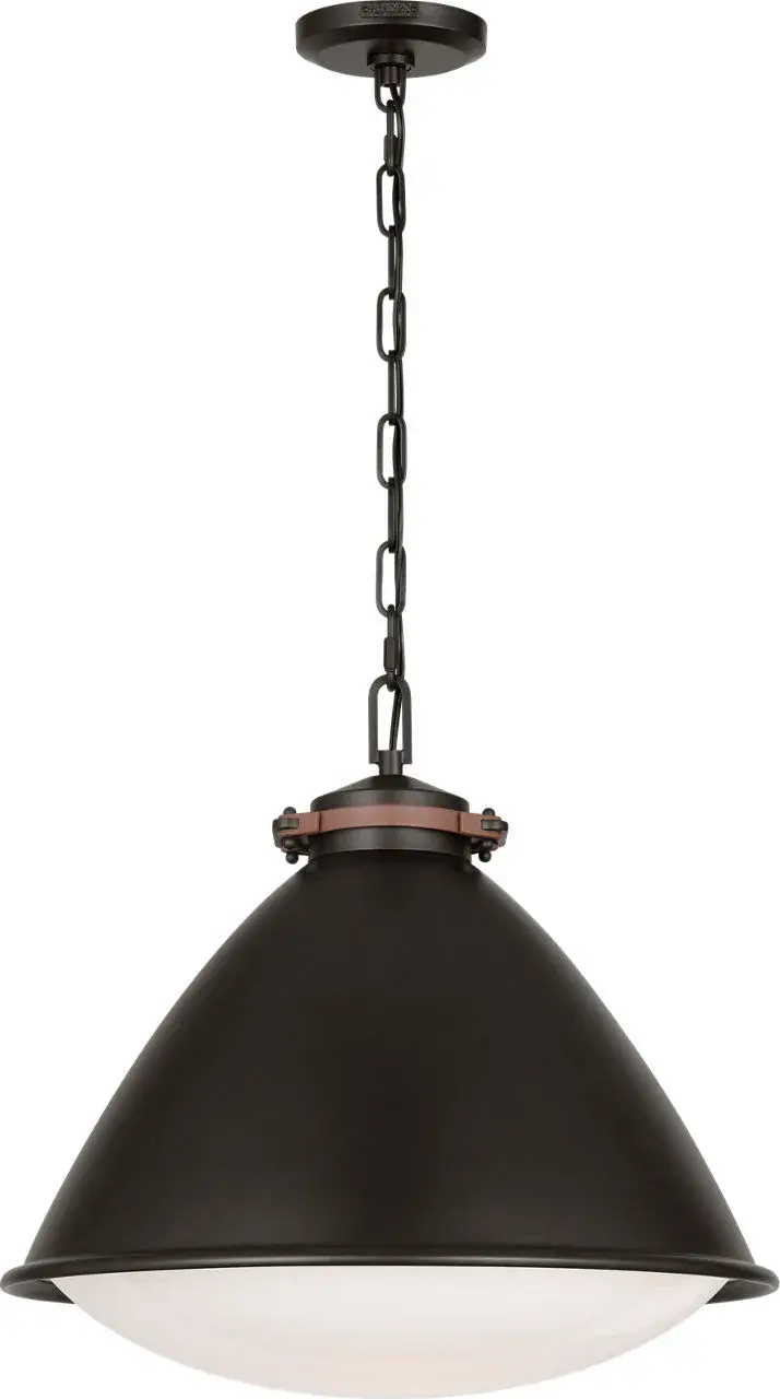 Hayward Large Pendant in Aged Iron - Image 4