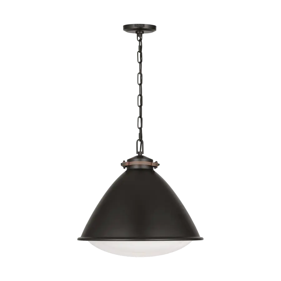 Hayward Large Pendant in Aged Iron - Image 5