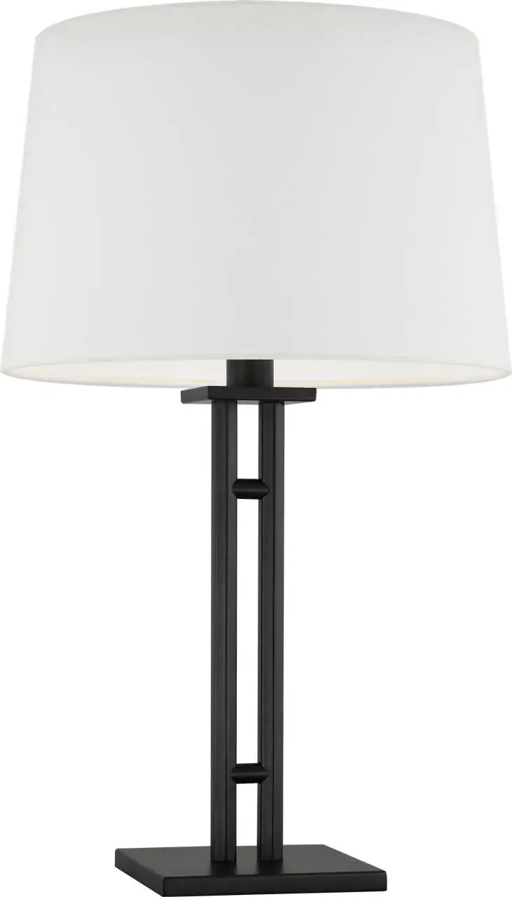 Haddon Medium Table Lamp in Aged Iron - Image 1