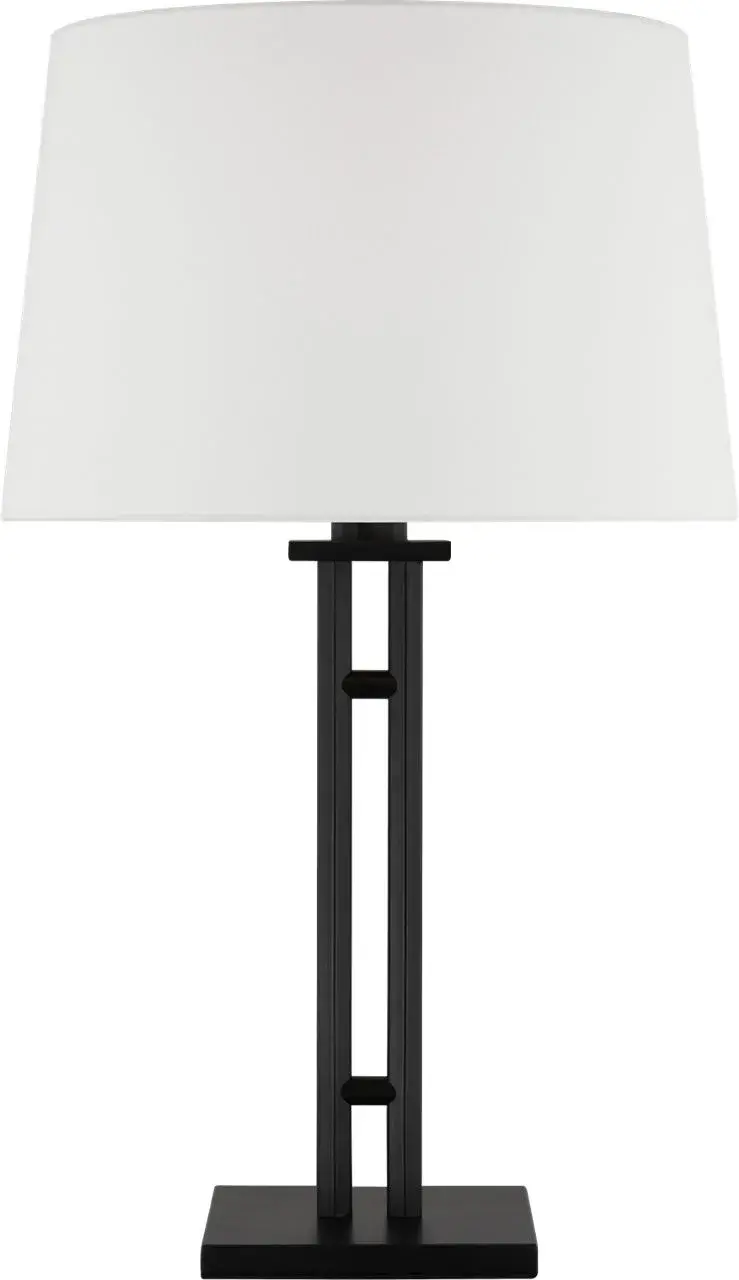 Haddon Medium Table Lamp in Aged Iron - Image 2