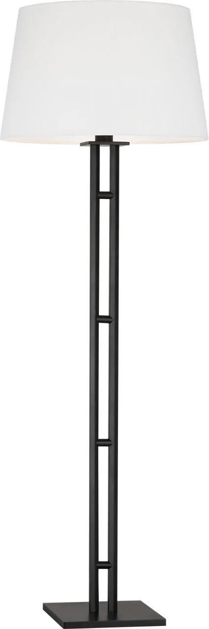 Haddon Medium Floor Lamp in Aged Iron