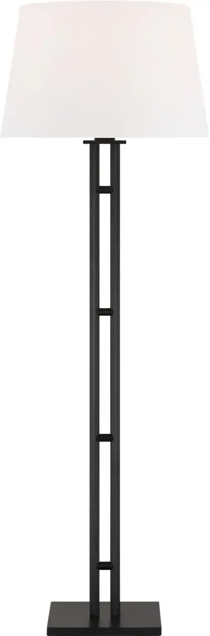 Haddon Medium Floor Lamp in Aged Iron - Image 2