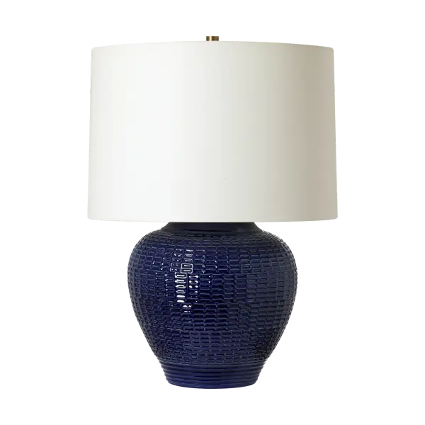 Marcel Medium Table Lamp in Crystal Cobalt - Image 3