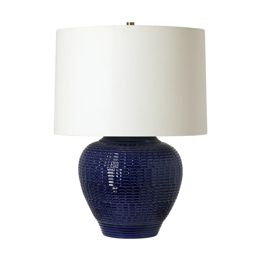 Marcel Medium Table Lamp in Crystal Cobalt - Image 3