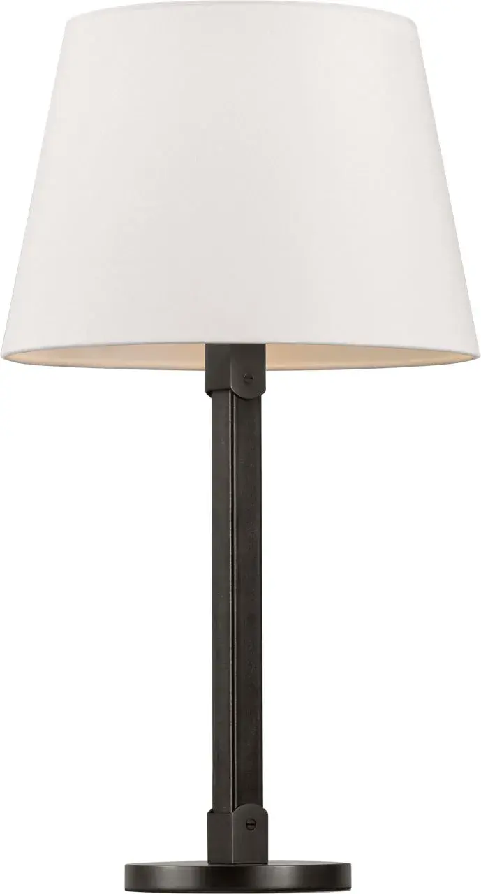 Grayson Medium Table Lamp in Aged Iron - Image 2