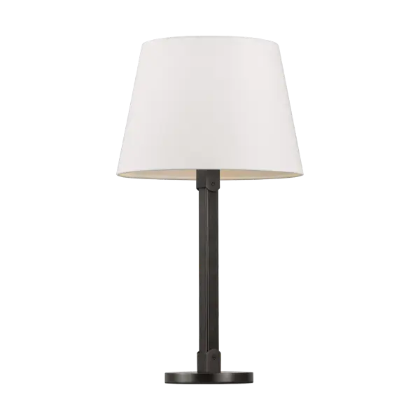 Grayson Medium Table Lamp in Aged Iron - Image 3