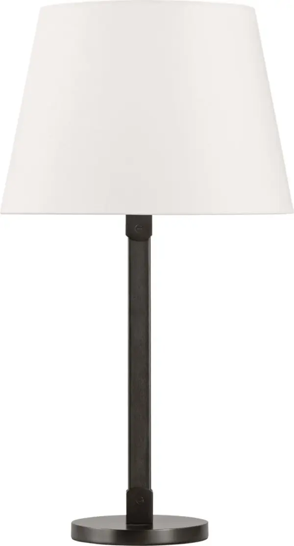 Grayson Medium Table Lamp in Aged Iron - Image 4